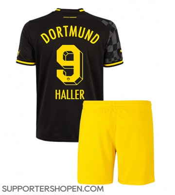 Borussia Dortmund Sebastien Haller #9 Bortatröja Barn 2022-23 Kortärmad (+ korta byxor)